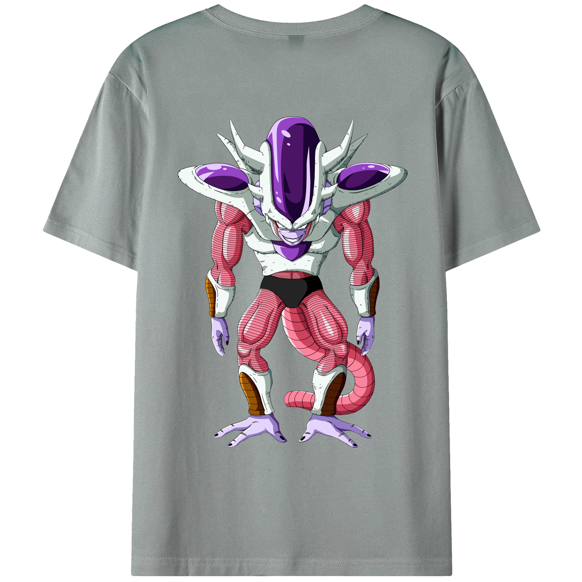 （画像用） ドラゴンボール フリーザ DRAGON BALL Frieza 綿100％ メンズ半袖Tシャツ（バックプリント） 通気性